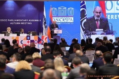 Discours du Premier ministre Pashinyan à la session d’automne de l’Assemblée parlementaire de l’OSCE