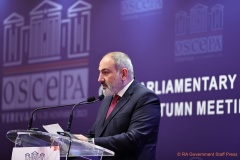 Discours du Premier ministre Pashinyan à la session d’automne de l’Assemblée parlementaire de l’OSCE