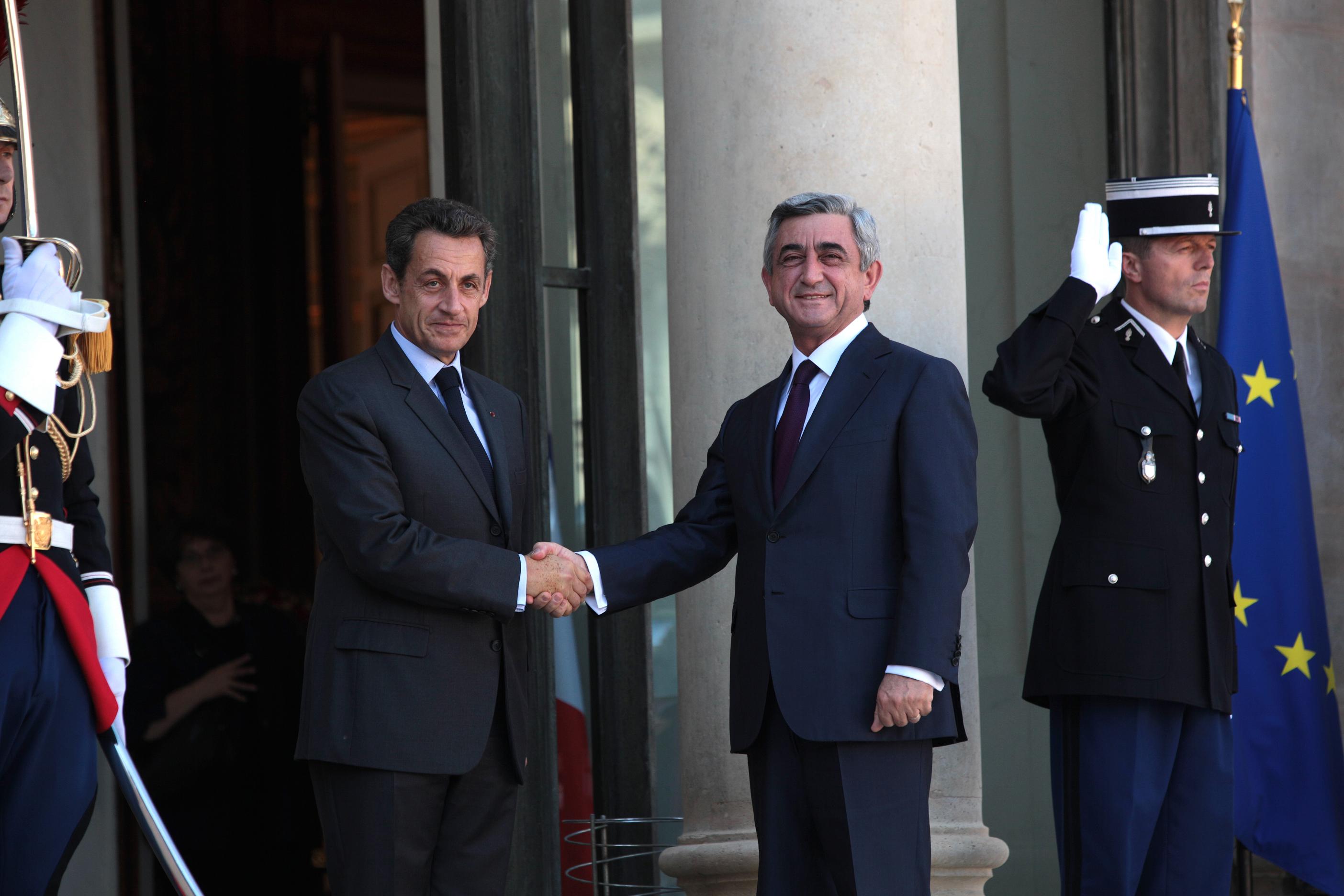 Monsieur Le Président Serge Sargssian en France