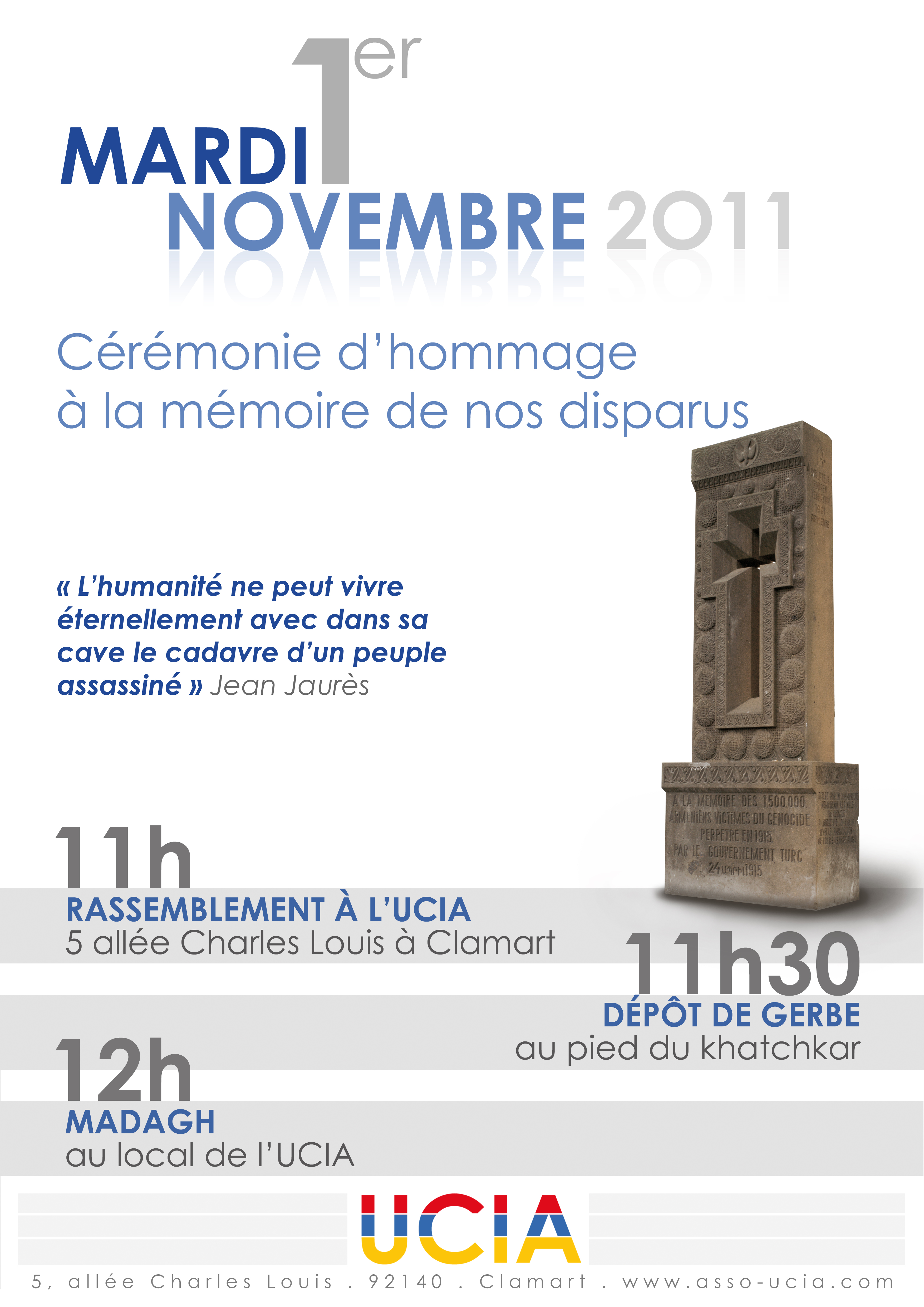 Cérémonie du mardi 1er novembre 2011