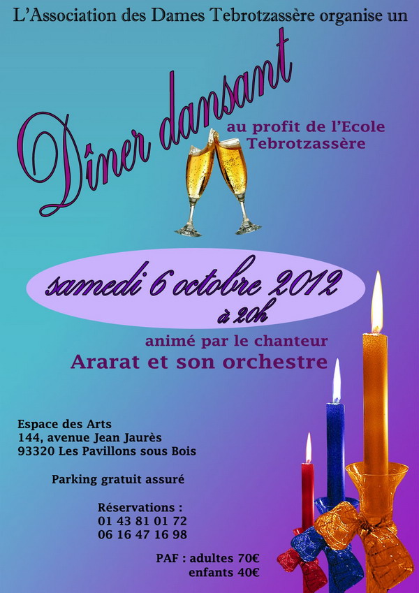 Diner dansant 2012 de l'école Tebrotzassère