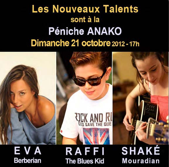 Les Nouveaux Talents sur la Péniche Anako