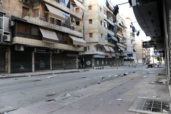 Bosthan Pacha, la rue des snipers, à Alep