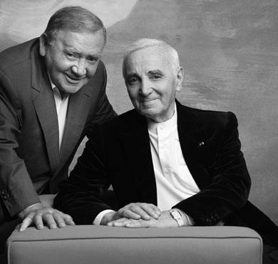 Levon Sayan et Charles Aznavour