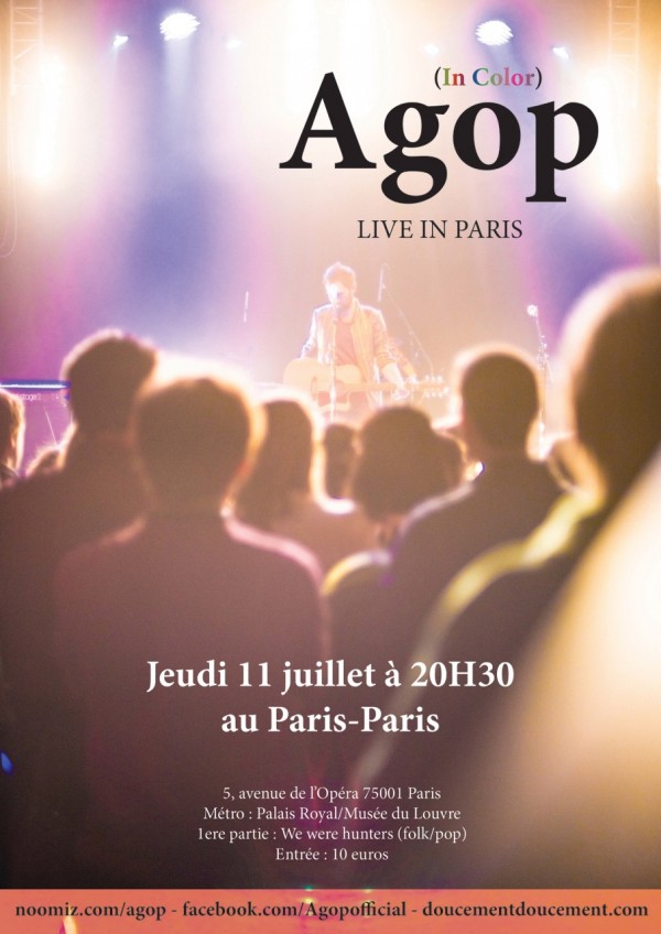 Flyer Agop Live in Paris