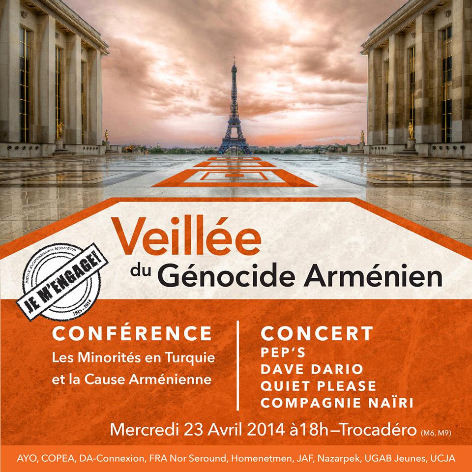 Veillée du génocide armenien 2014