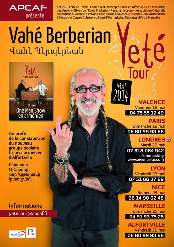 Vahe Berberian - Yete Tour