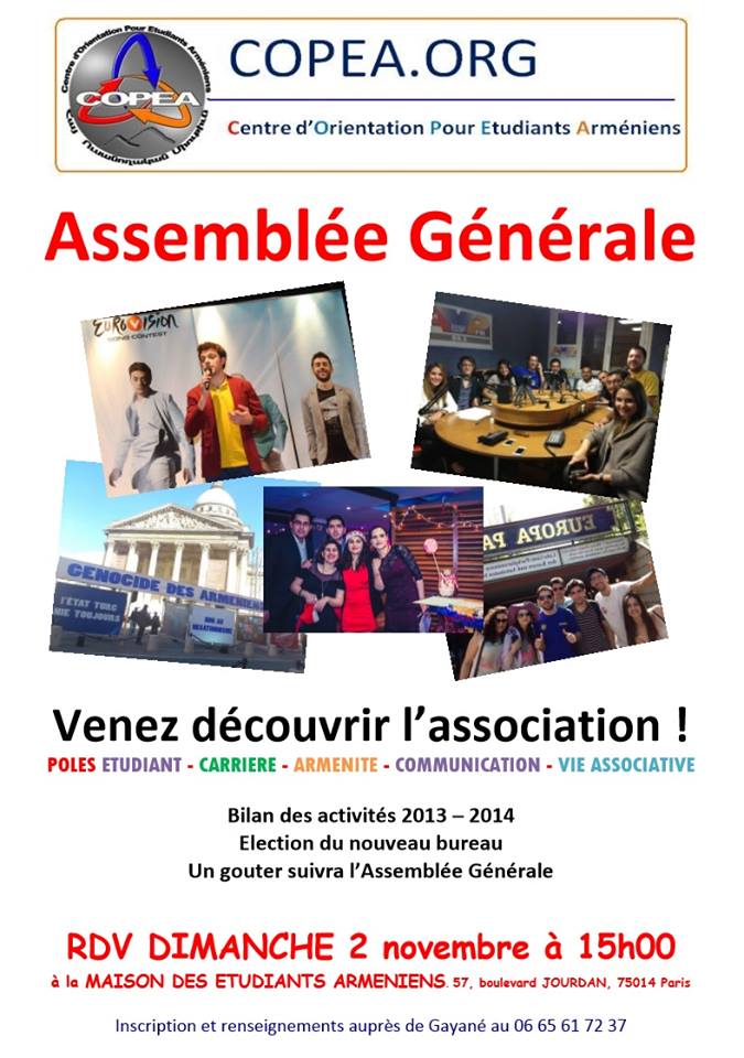 Assemblée générale de COPEA du 2 novembre