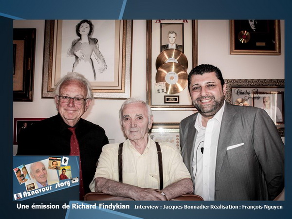 Jacques Bonnadier, Charles Aznavour et Richard Findykian