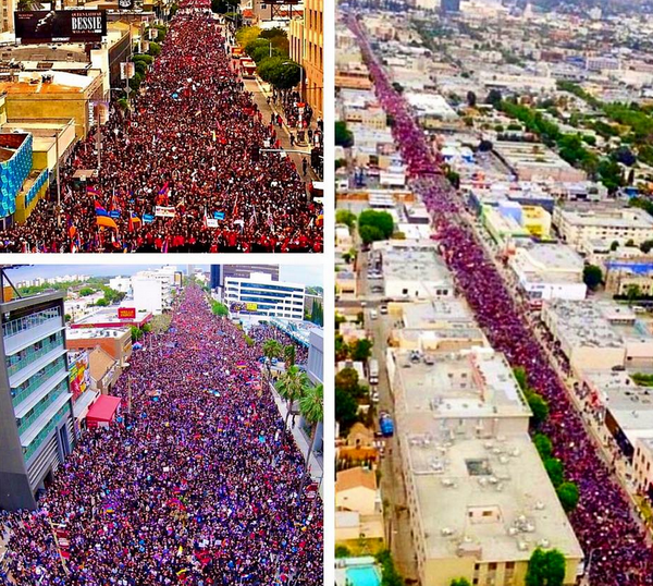 100 ans génocide arménien : Los Angeles 100 000 personnes