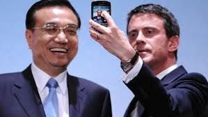 1er ministre chinois et Manuel Valls