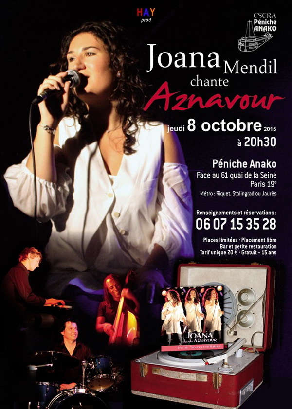 Joana Mendil chante Charles Aznavour