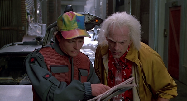 Doc et Marty le 21 octobre 2015