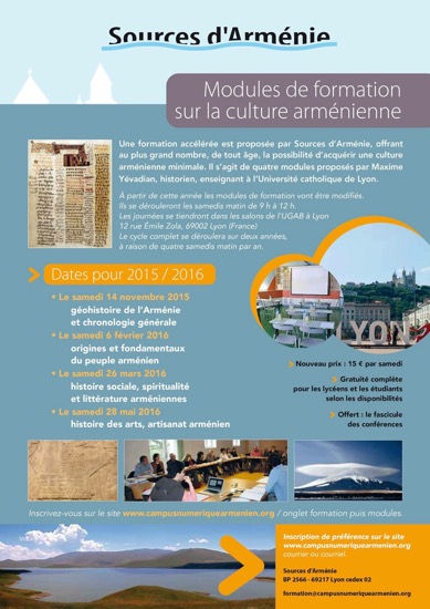 MODULES DE FORMATION SUR LA CIVILISATION ARMÉNIENNE