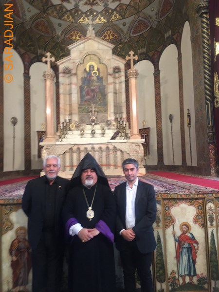 Artin Oksayan, Msgr Vahan Hovhanessian et Jean-Jacques Saradjian