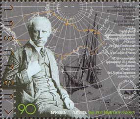 Centenaire de l'expédition Arctique de l'explorateur norvégien Fridtjof Nansen