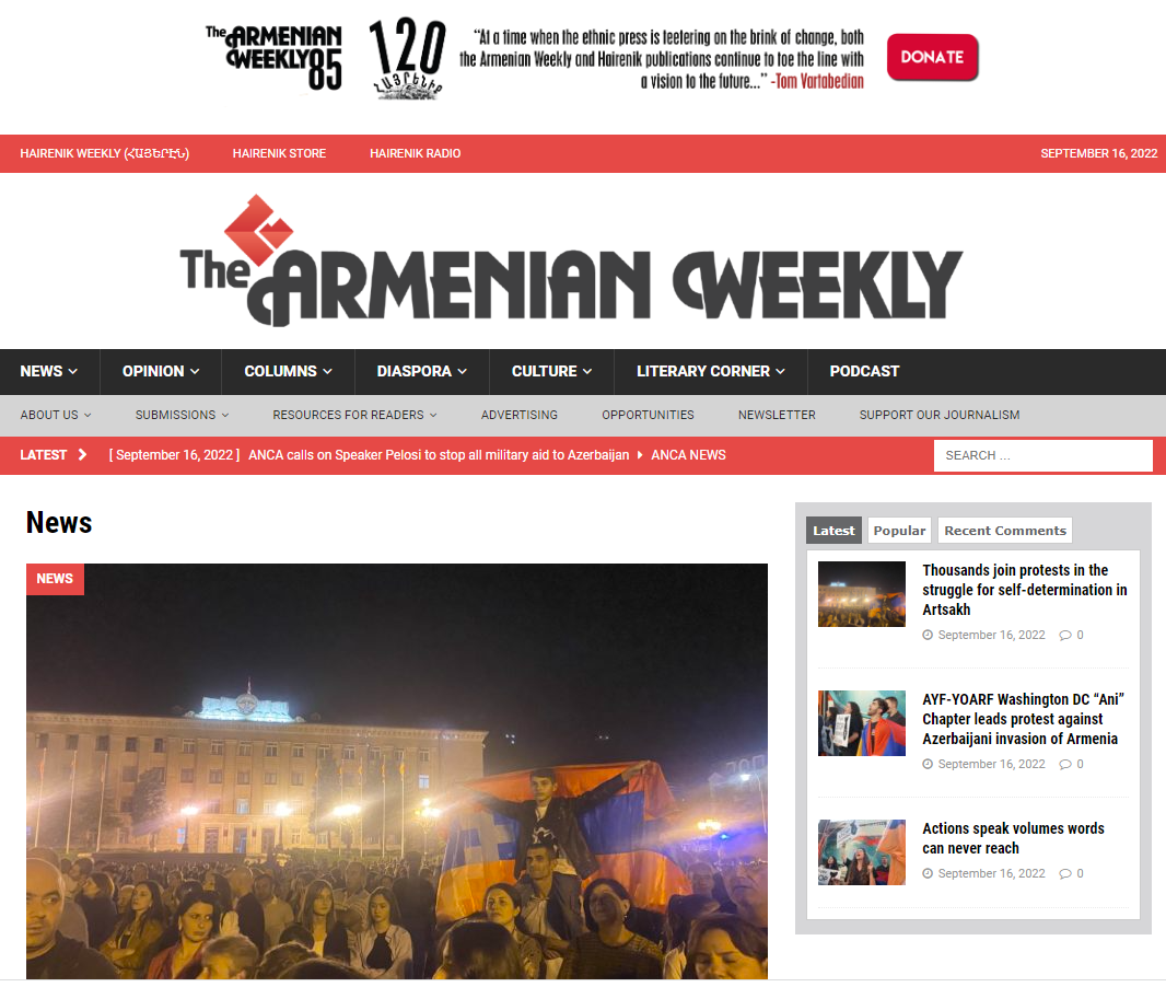 Armenian Weekly