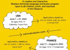 Zarmanazan 2024: Creative and interactive Western Armenian language program