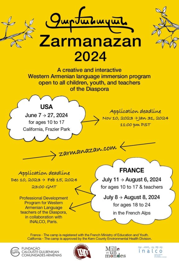 Zarmanazan 2024: Creative and interactive Western Armenian language program