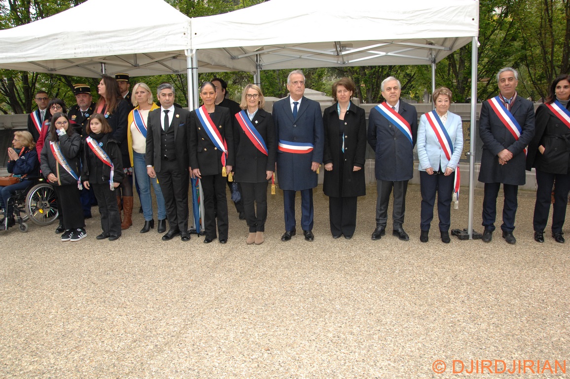 Commémoration du 109ème anniversaire du génocide des arméniens à Courbevoie
