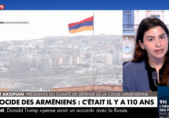 Anahit Akopian sur CNEWS : "Il y a une forme de continuité entre 1915 et 2025"