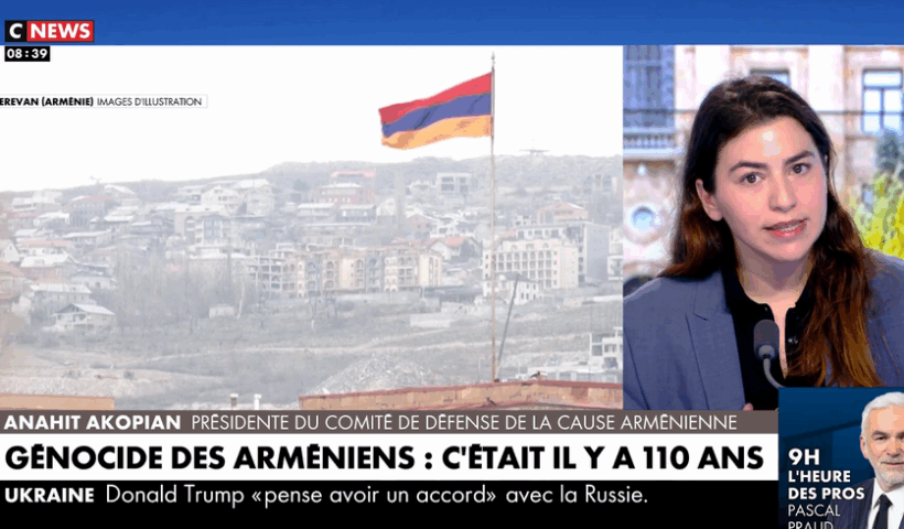 Anahit Akopian sur CNEWS : "Il y a une forme de continuité entre 1915 et 2025"
