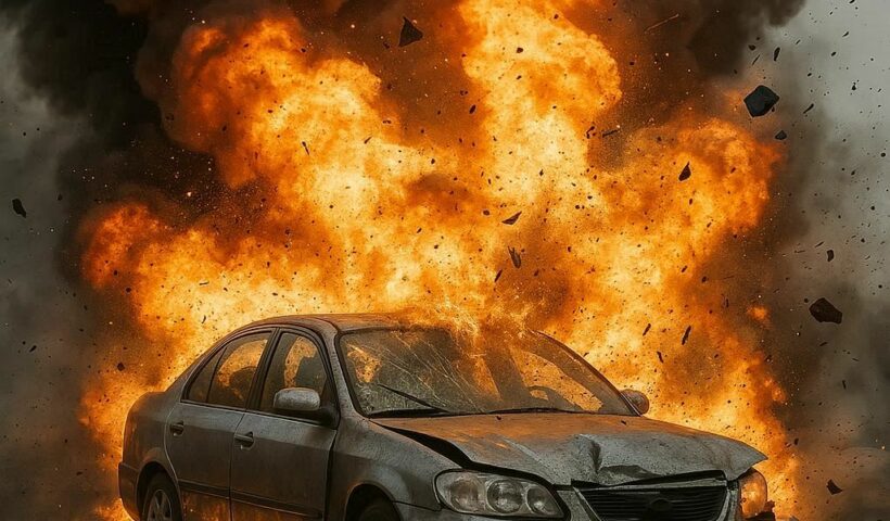 L’explosion de la voiture du journaliste Sigfrido Ranucci