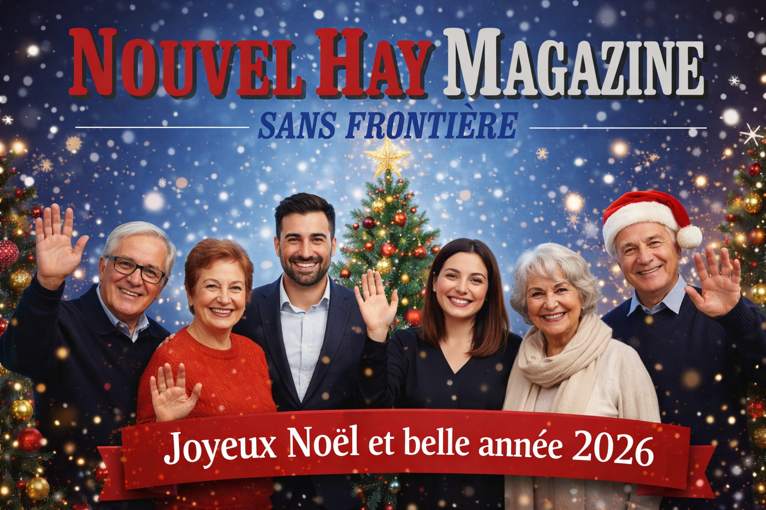 Toute l'équipe Nouvel Hay vous souhaiite un Joyeux Noël et une belle année 2026 !