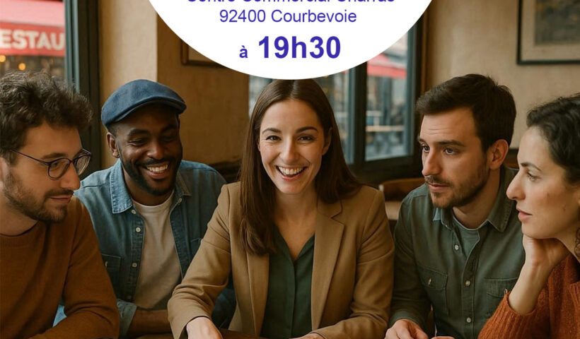 L'APÉRO des Amis de Courbevoie ce jeudi 18 décembre à la Gargote du Centre Commercial Charras à 19h30