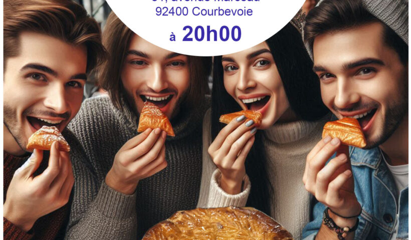 Le groupe "Les Amis de Courbevoie" organise la traditionnelle Galette des Rois ce Jeudi 15 Janvier 2026 à partir de 20h00 au restaurant "Le Marceau"