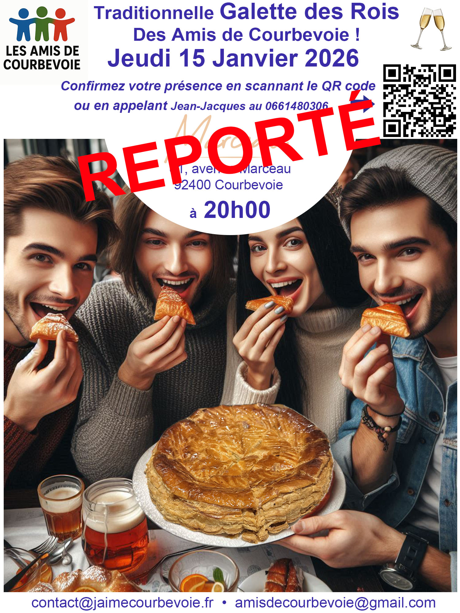 Report de la traditionnelle Galette des Rois