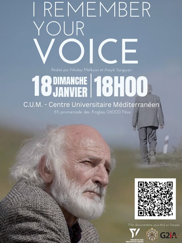 Artsakh, mémoire d’un exil : "I Remember Your Voice" ce 18 janvier 2026 à Nice