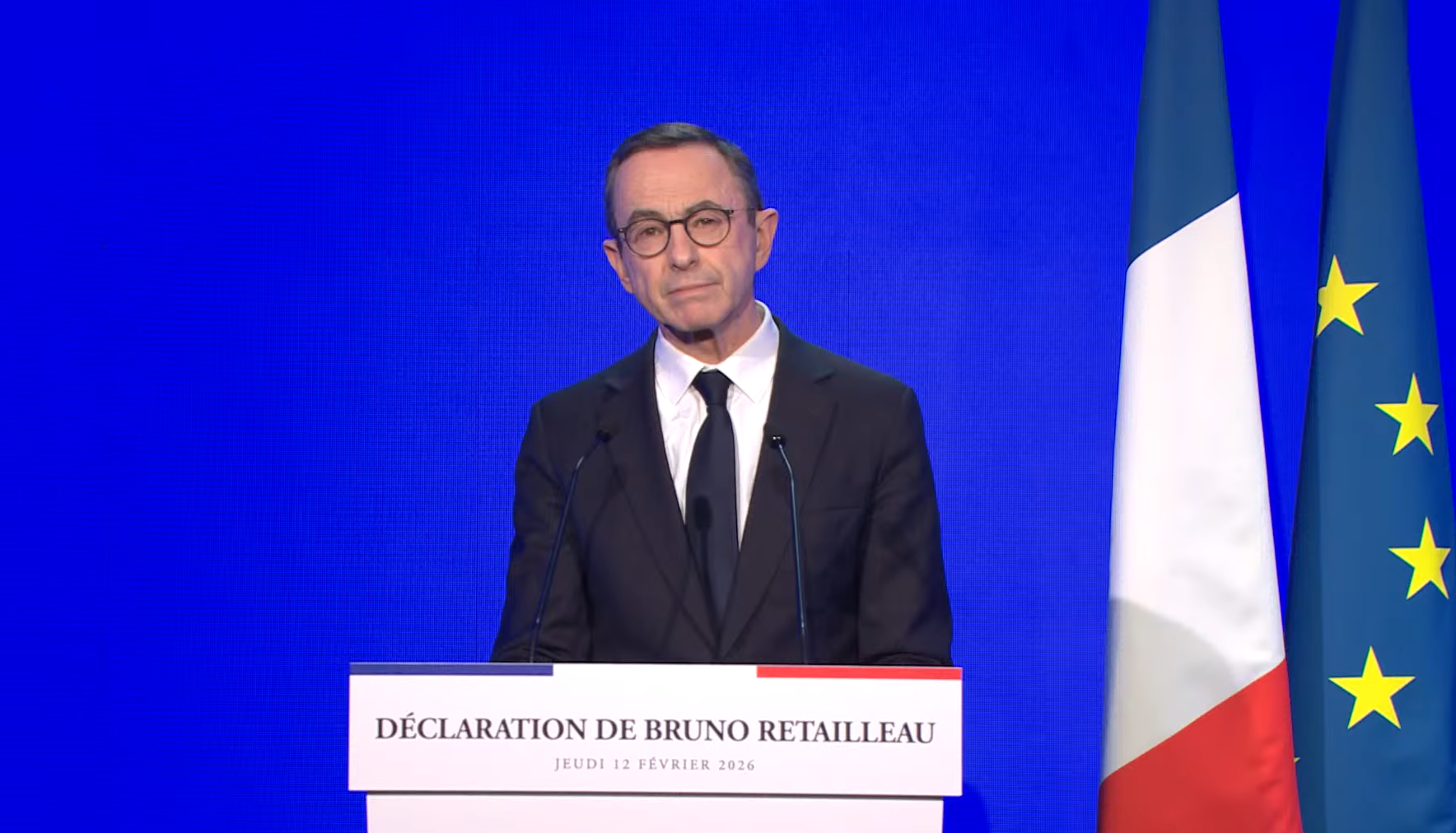 Bruno Retailleau officialise sa candidature pour l'Elysée sans évoquer les primaires internes, une méthode de départage en préparation ce mercredi 25 février 2026
