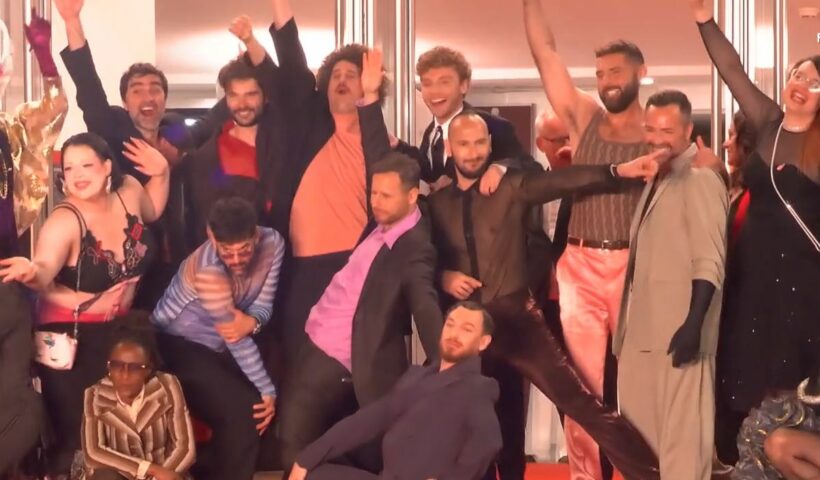 Montée des marches de l’équipe du film JIM QUEEN réalisé par Marco NGUYEN et Nicolas ATHANÉ