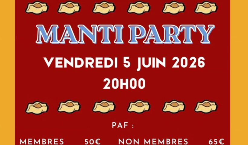 Manti party YAN'S Club : Savourez les délices arméniens le vendredi 5 juin 2026 à Paris