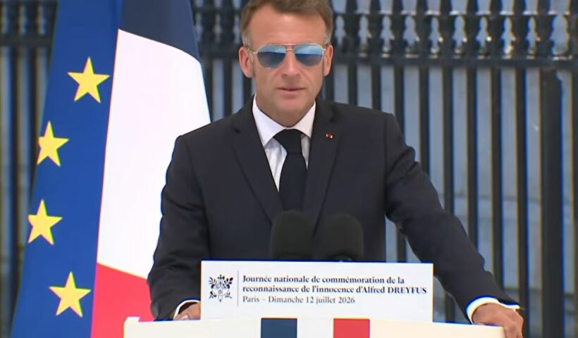 Le chef de l’État, Emmanuel Macron, commémore à Paris les 120 ans de la réhabilitation d'Alfred Dreyfus ce dimanche 12 juillet 2026