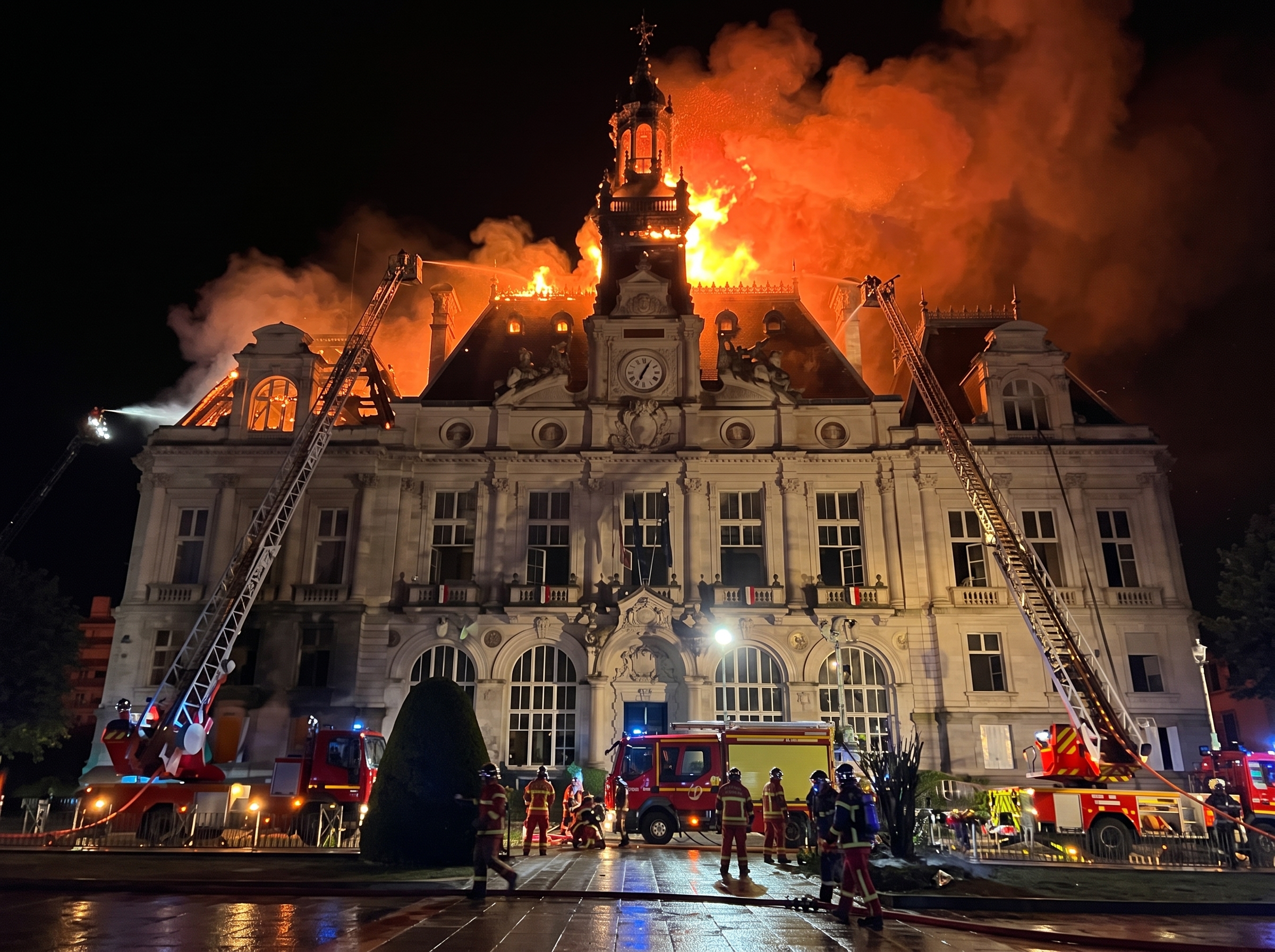 Incendie à Limoges : la mairie, symbole de la République, victime des casseurs lors de la mobilisation contre la vie chère ce samedi 17 octobre 2026